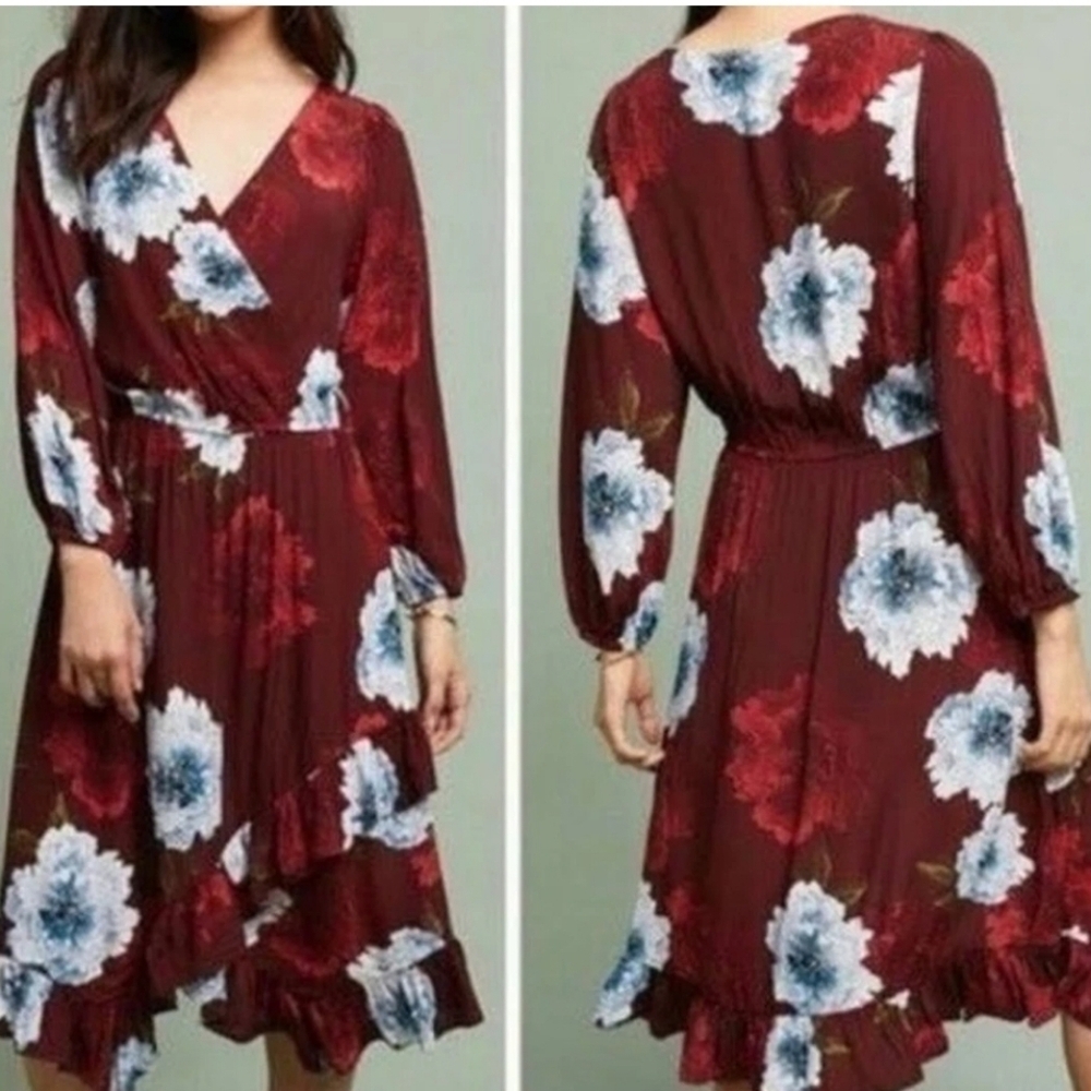 Plenty Tracy Dress Aleah Faux Wrap Midi Dress